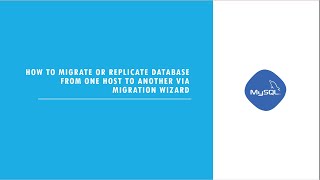 mysql : how to  copy mysql database from one host to another via migration wizard