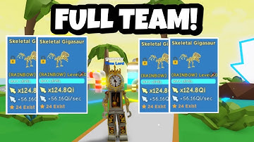 I GOT A FULL TEAM OF RAINBOW SECRET PETS!! Clicker Simulator