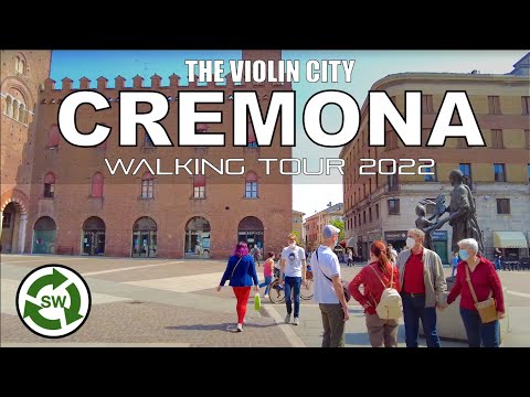 Cremona, Italy Walking Tour - The birthplace of the violin | The Violin City in 4K UHD | Lombardia