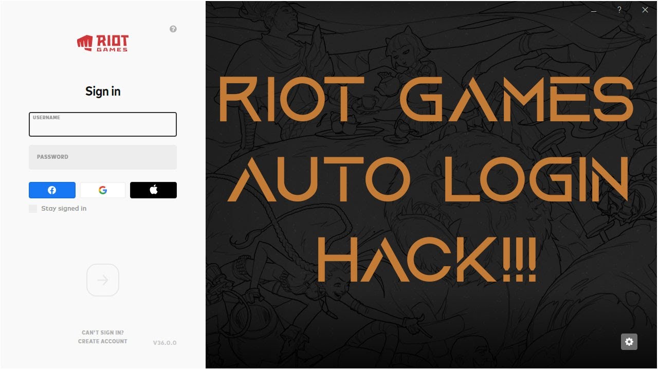 Riot Games Auto Login HACK Tutorial!!! 
