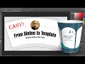 Get a Custom Photoshop Paper Cup Template Made for Your Dieline!
