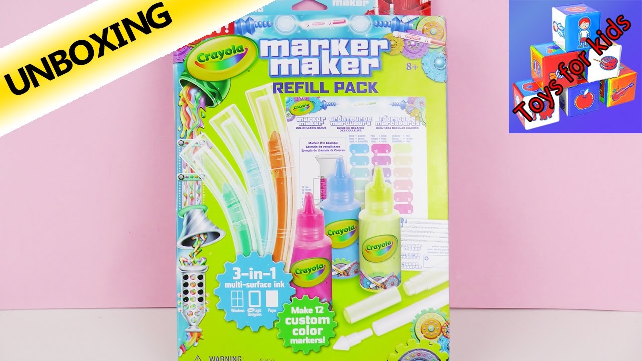 Crayola Marker Maker Playset - DIY Set - Make Your Own Color