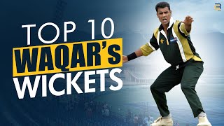 Top 10 Waqar Younis's Deliveries in Cricket History Ever | Crushing Yorkers | Banana Swing Bowling