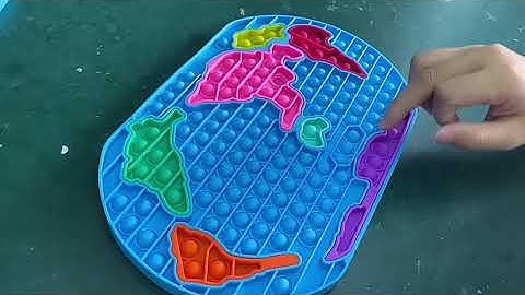 Mapa Mundi - Quebra-Cabeça Push Pop It Fidget