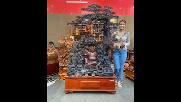 đồ gỗ mộc vân hi giao lưu đấu giá báo giá nhiều tác phẩm tượng phong thủy đẹp, đẳng cấp