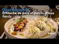 Gastronomie  effiloch de porc et petits choux farcis