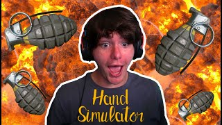 AN EXPLOSIVE GOOD TIME!! | Hand Simulator Grenade Mode screenshot 1
