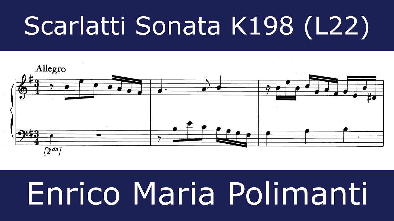 Domenico Scarlatti - Sonata in E minor K198 (Enrico Maria Polimanti)