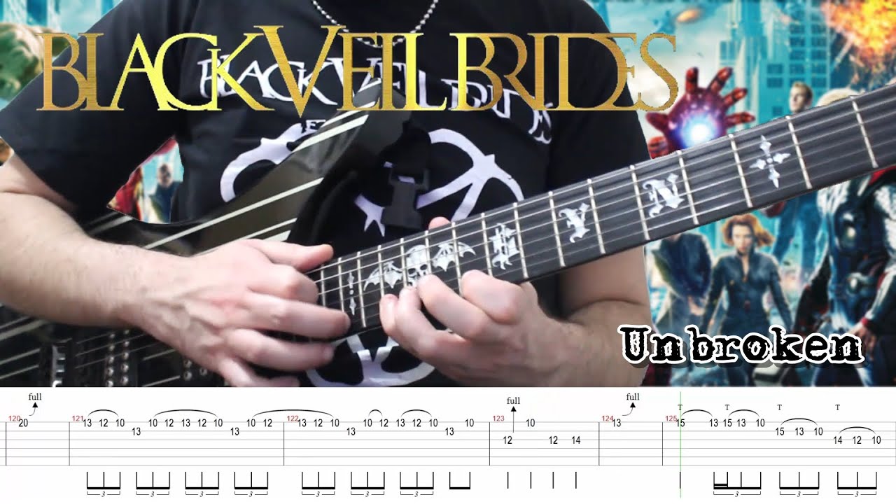 Black Veil Brides Unbroken [Avengers Assemble Soundtrack] (Guitar