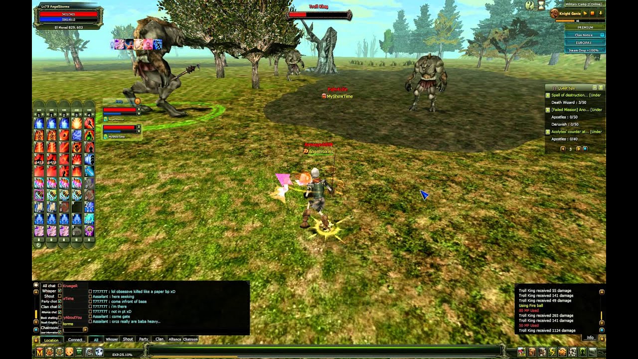 Knight Online Europe killing trol king