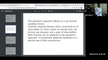 OSMU 2023 Talk 3 by Albert Schwarz,  24 MAR 2023