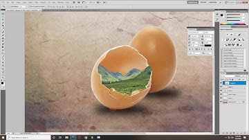 Photoshop Manipulation Tutorial-Cracking hill Egg