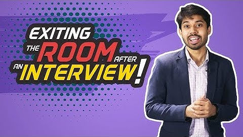 Exiting the Room after an Interview | Interview Skills | Ayman Sadiq