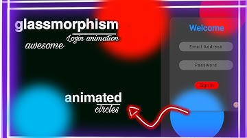 😍 Glassmorphism Log in page made with mobile | by using html css javascript | college coders 😍😇