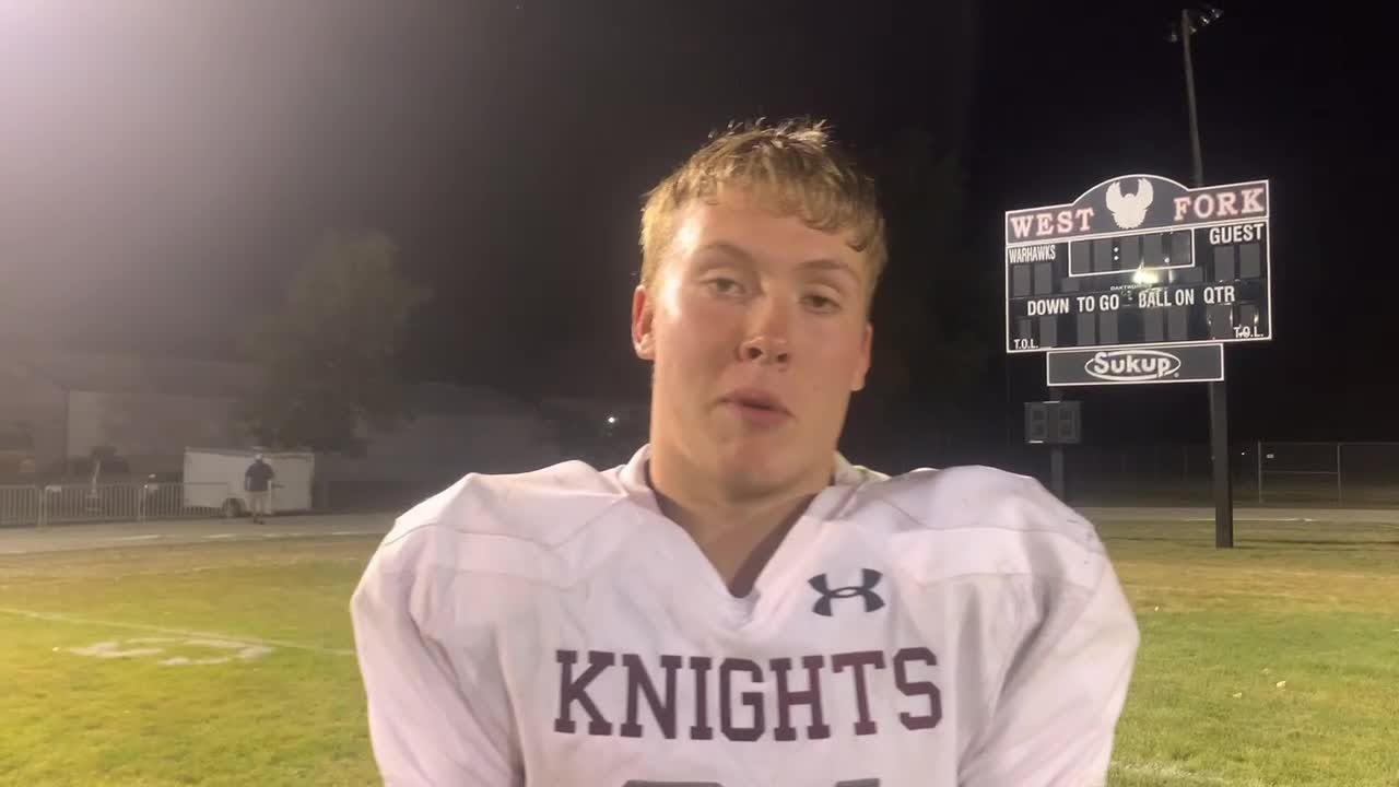 Zach Sheldon on Newman's win over West Fork YouTube