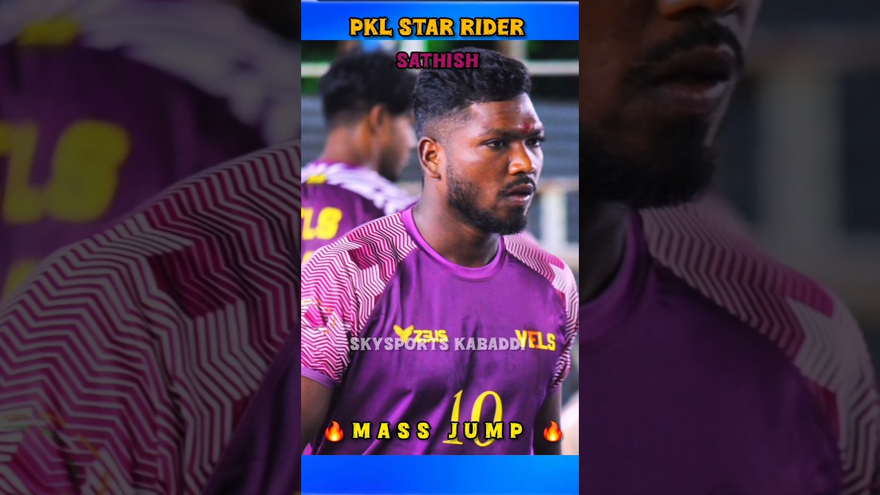 PKL STAR RIDER SATHISH MASS JUMP 🔥 | 6 POINT | 