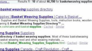 Chair Caning and Basket Weaving Supplies