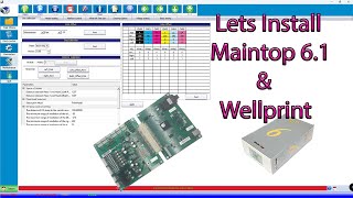 Installation of maintop 6.1 and wellprint and explaining what some of the settings will do.
