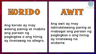 FILIPINO: Korido at Awit