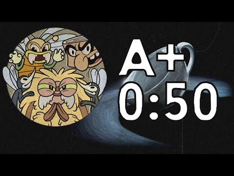 Cuphead - Treetop Trouble: Highest Grade - Solo, A+ 50s