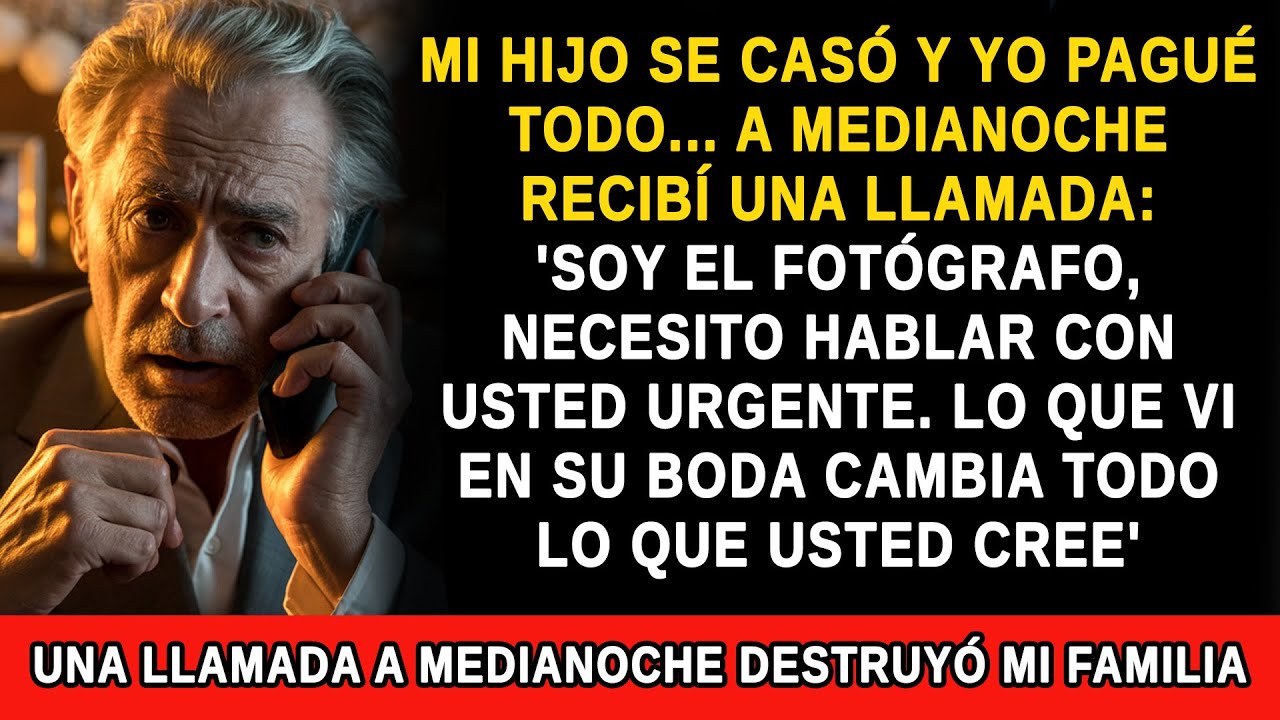 MI HIJO SE CASÓ Y YO PAGUÉ TODO... A MEDIANOCHE RECIBÍ UNA LLAMADA QUE DESTRUYÓ MI FAMILIA
