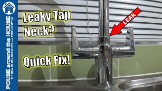 How to fix a leaking kitchen tap. Mixer tap leak repair. Replace O ring on dripping tap.