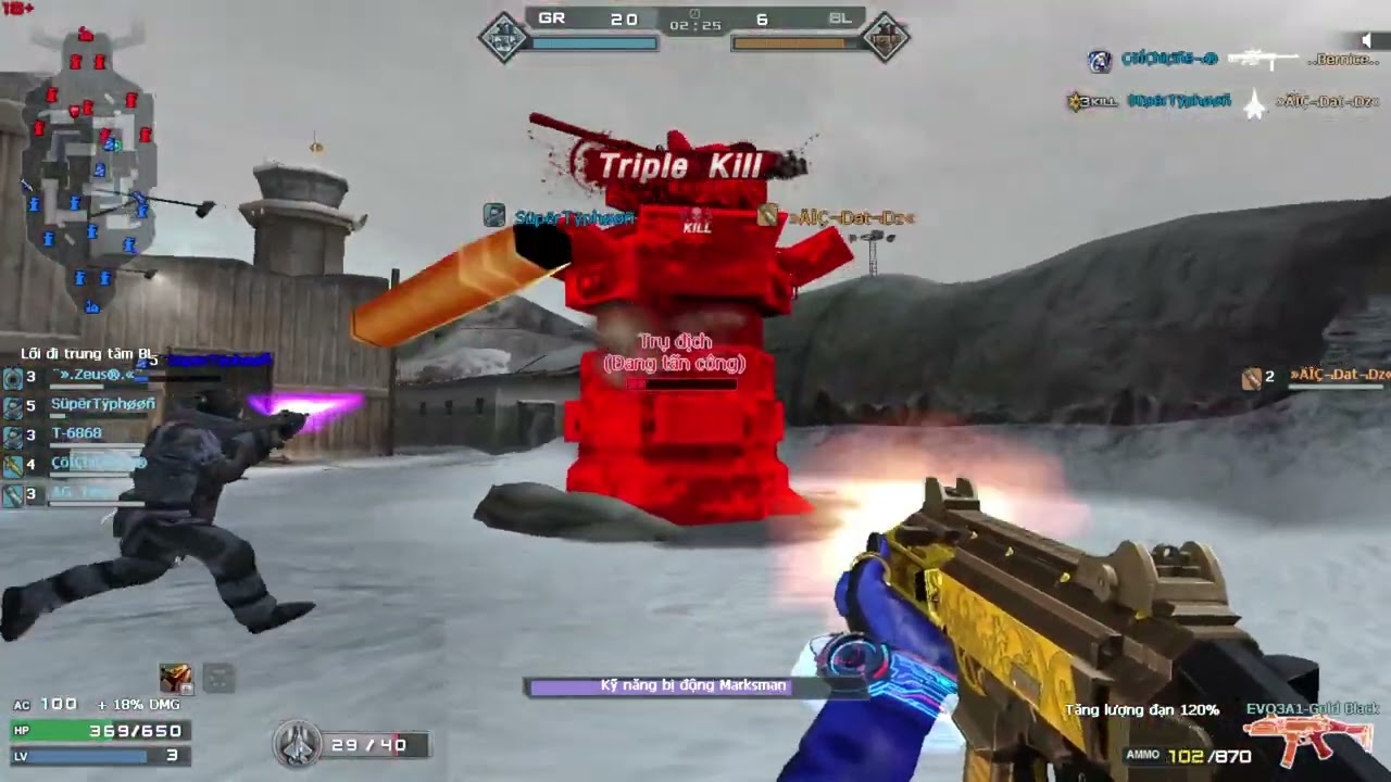 Đột Kích CFVN #1 Wave Mode Map Pháo Đài Tuyết Moba