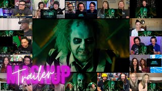 Beetlejuice Beetlejuice - Teaser Reaction Mashup 🧟😆 - Tim Burton - Michael Keaton - Jenna Ortega