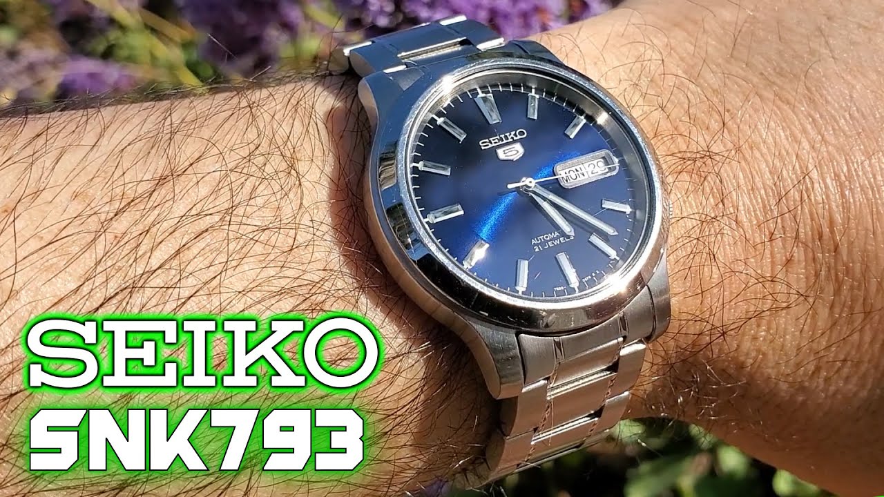 Seiko 5 SNK793 - Outdoors And In Action - 38mm Dress Watch - YouTube