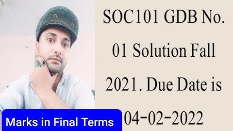 SOC101 GDB No.01 Solution Fall 2021| Soc101 solved gdb 1 2022| Mgt211 gdb 1 solution 2022|Faizan Ali