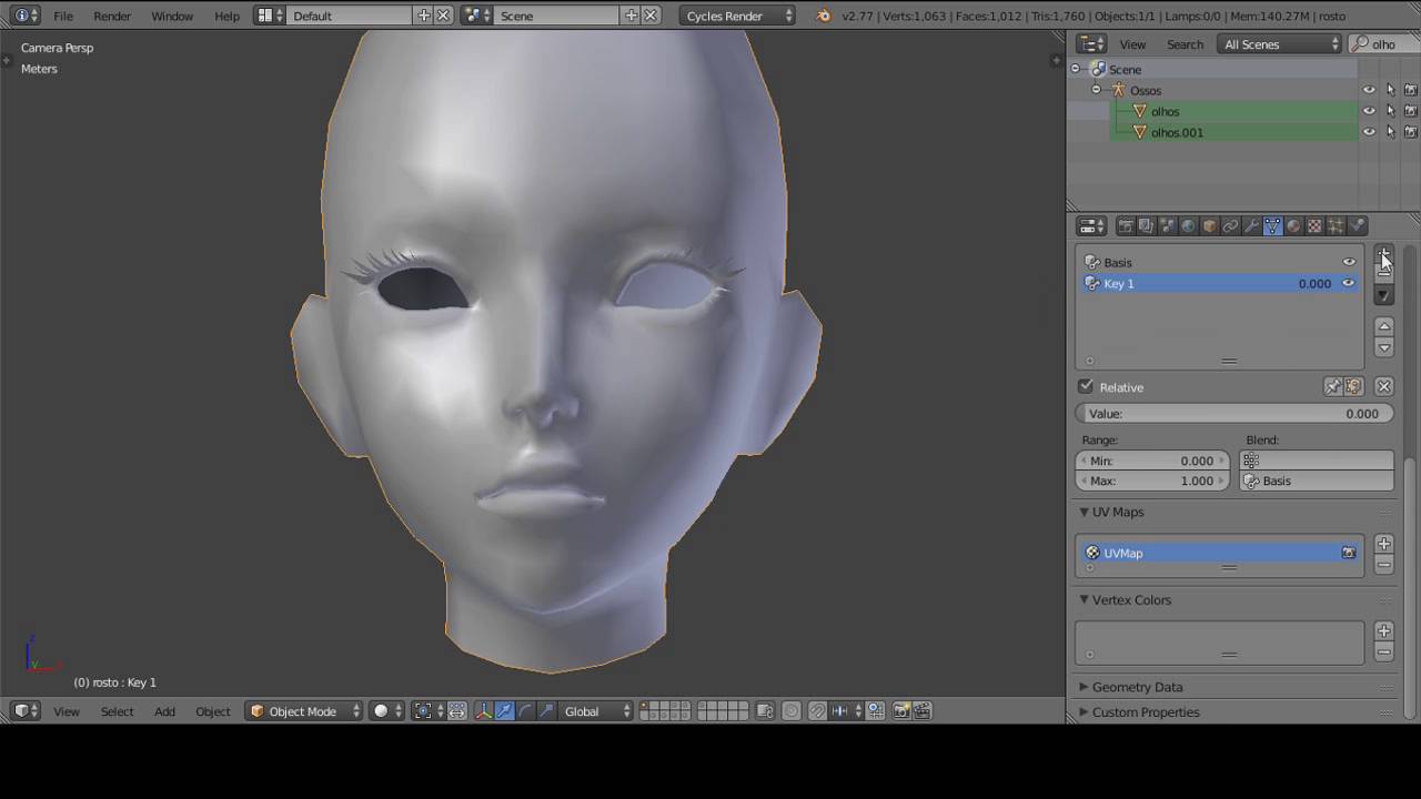 Blender Shape Keys (Facial Animations) YouTube