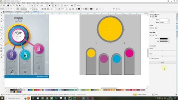 Simple Infographic Design and Business Icons In Coreldraw | Coreldraw Tutorial