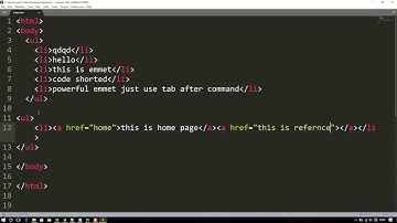 Using Emmet in Sublime Text