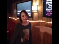 Janel Parrish and Payson Lewis singing