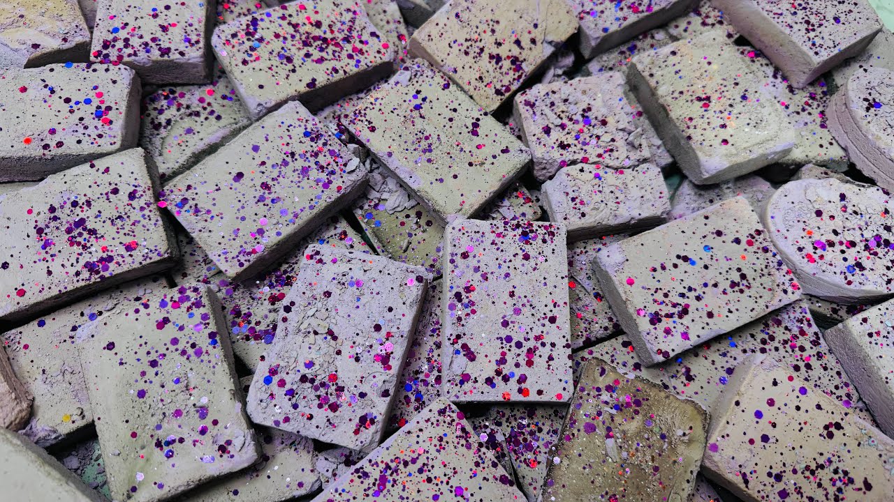 Satisfying Chalk ASMR Block |  Dyed Chalk ASMR 