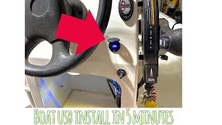 How to install a 12v USB plug in your boat in less than 5 minutes