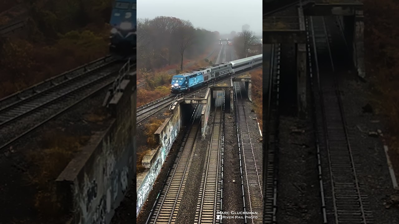 Metro-North's 2024 Employee Holiday Train At The Woodlawn Flyover 