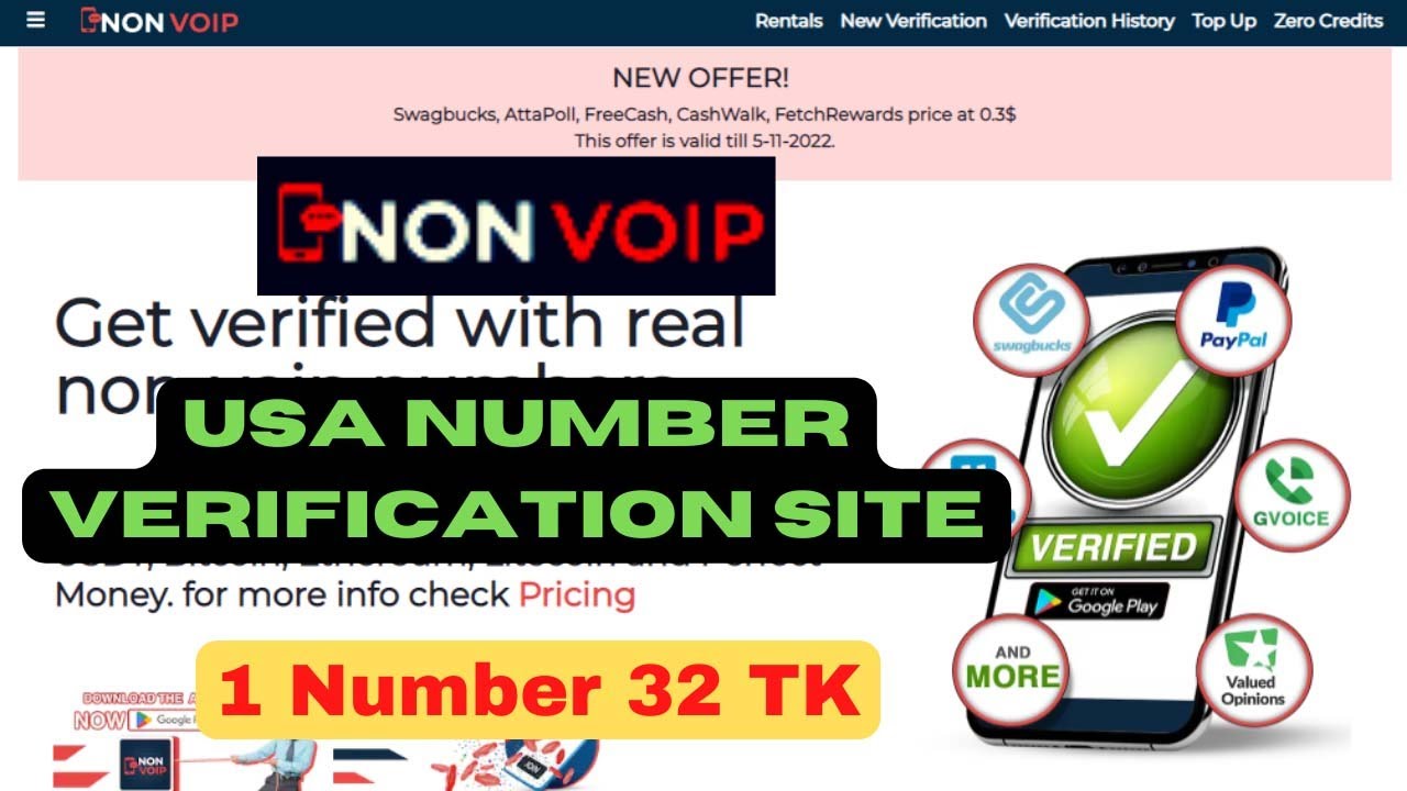 nonvoip number verification sitepermanent us number non voip sms