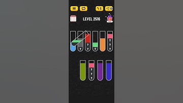 Water sort puzzle level 2516 #solveitwithme #solutions #solved #gamesolved #plzsubscribe #gameshorts