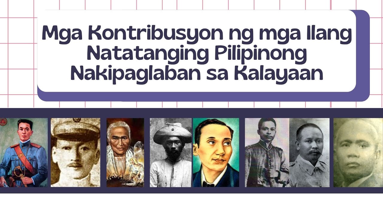 Araling Panlipunan Ang Mga Natatanging Pilipino At Ang Kanilang