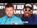 CANELO VS. JERMELL CHARLO FULL FINAL PRESS CONFERENCE &amp; FACE OFF | TEMPERS HEAT UP