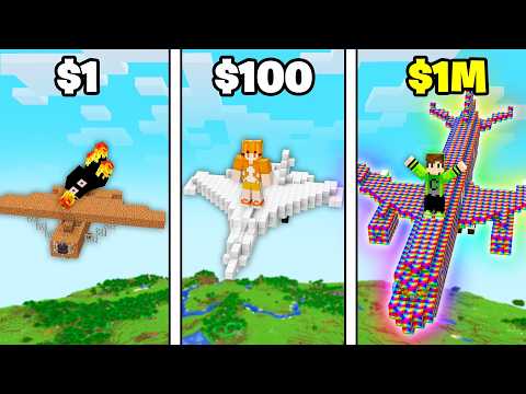 I UPGRADED A PLANE FROM POOR TO MILLIONAIRE IN MINECRAFT!!