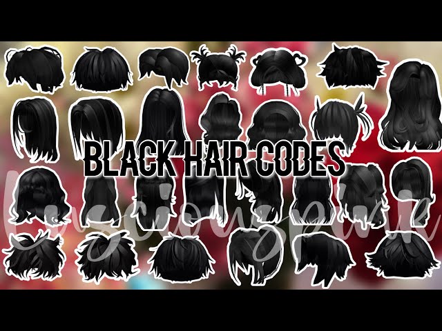 Black Messy Hairstyle - Roblox