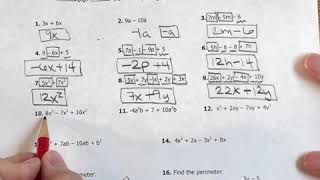 Alg1: Combine Like Terms