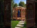 From Empty Backyard to Dreamy Wooden Gazebo in Minutes! 🌿🏡