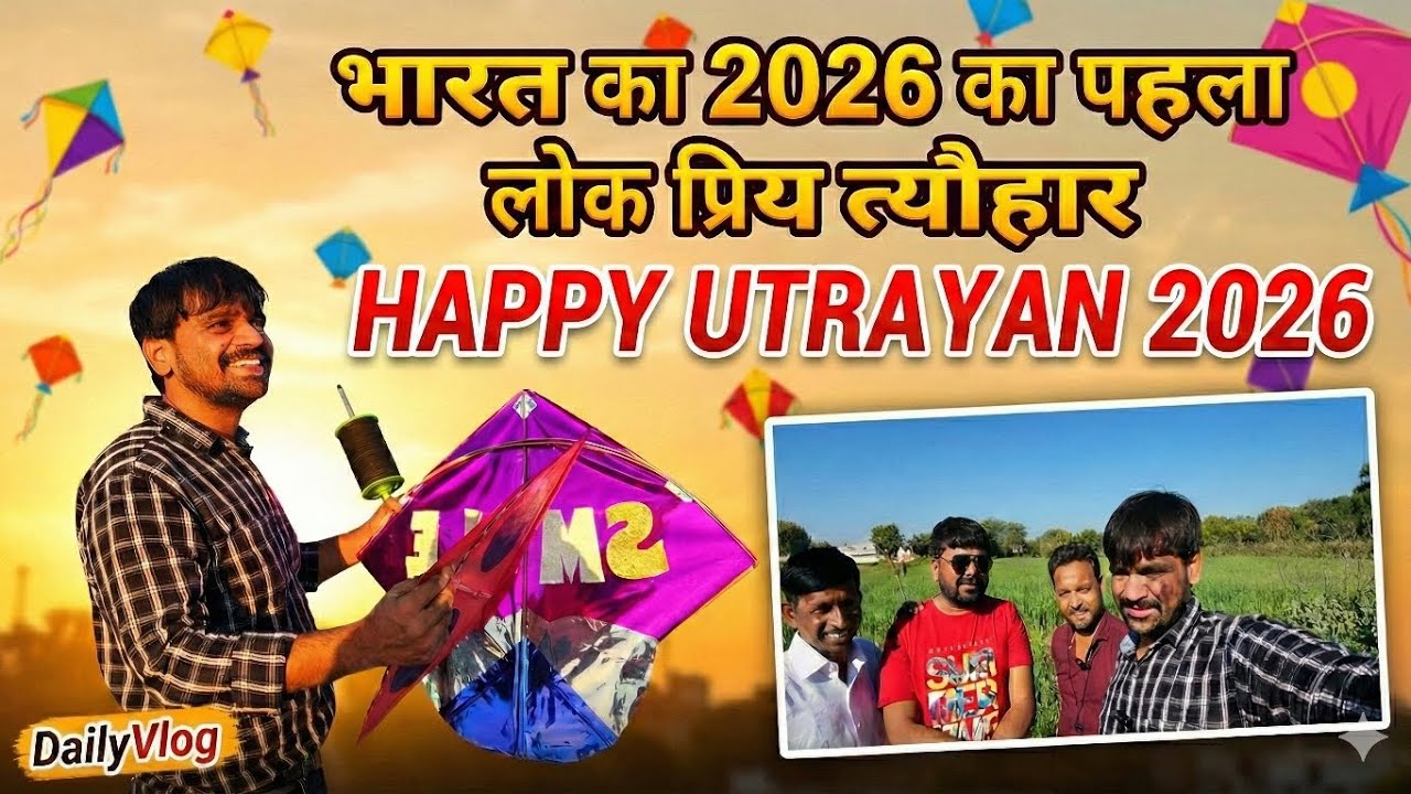 🪁 Uttarayan Special Comedy 🪁Terrace Pe Patang Aur Comedy Non-Stop.