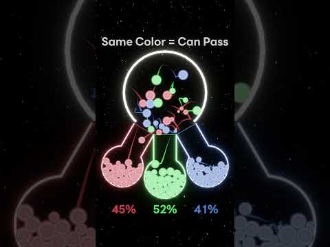 Flask Fill Race, Red vs Green vs Blue #oddlysatisfying #asmr #games #bouncingballのサムネイル