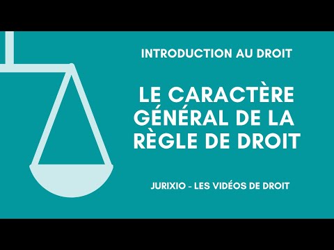 Vidéo: Quelle Est La Règle De La Loi