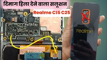 Realme C15 display light problem Learn how to fix Realme C15 LCD Light jumper