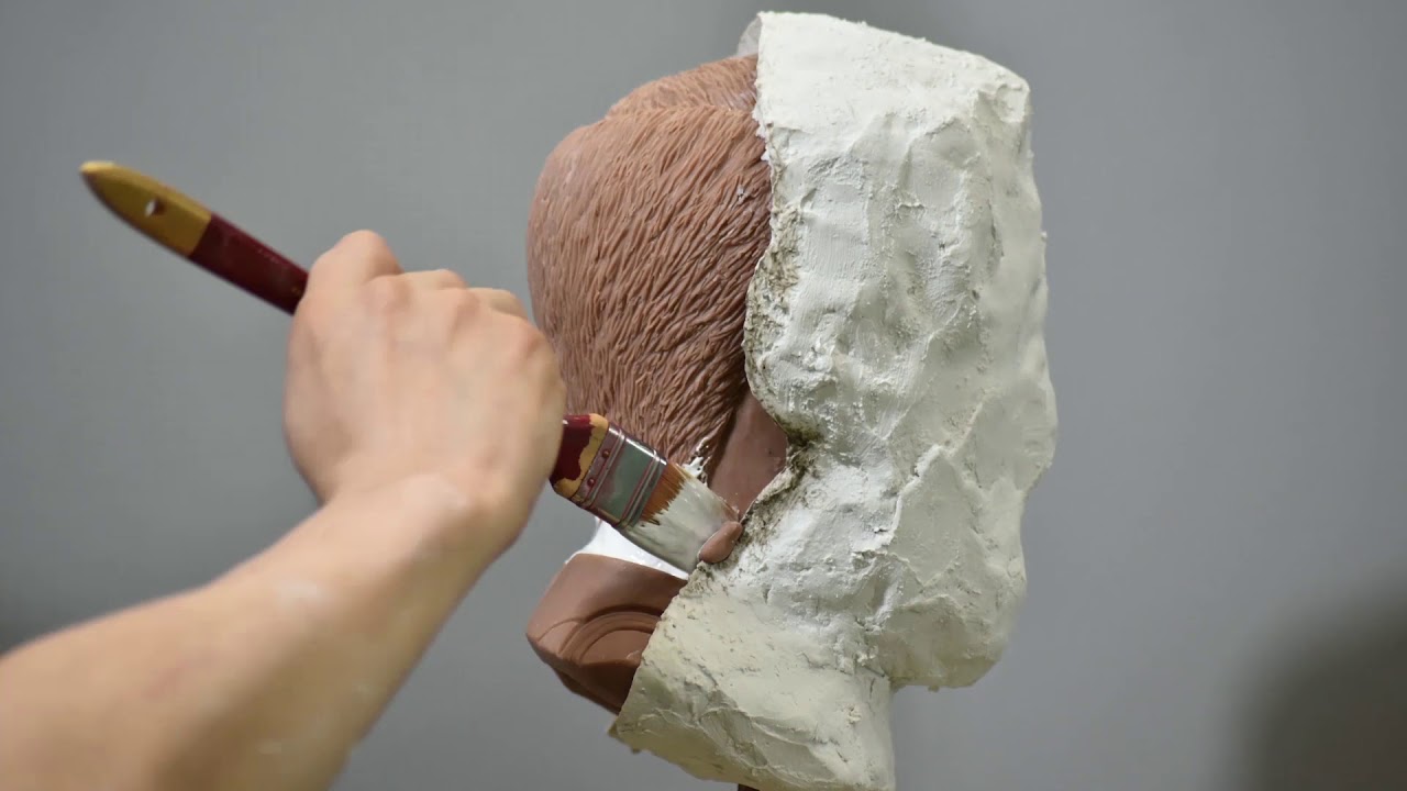 Plaster of paris Casting 'Robert Downey Jr' Sculpture